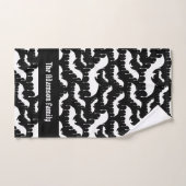 ホワイトドリッピングこうもりゴシックゴシックヴァンパイアファミリー バスタオルセット (ハンドタオル)