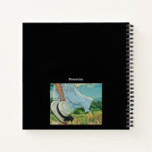 ホワイトドレかわいらしスハットワイルドドリーマー引用文ジャーナル ノートブック (裏面)