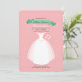 ホワイトドレスキンセアニェラ招待状 招待状 (スタンド正面)