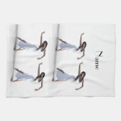 ホワイトドレスダンサーサンダー_コーブバルーン キッチンタオル (横)