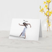 ホワイトドレスダンサーサンダー_コーブ カード (黄色い花)