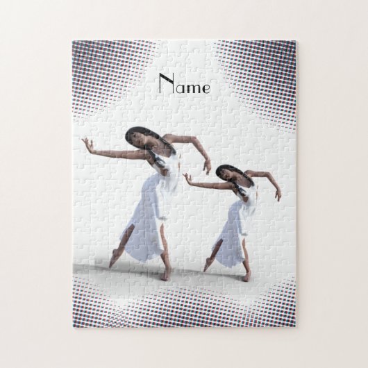 ホワイトドレスダンサーThunder_Cove ジグソーパズル (縦)