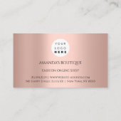 ホワイトドレスロゴ結婚ファッションイベントバラルクス 名刺 (裏面)