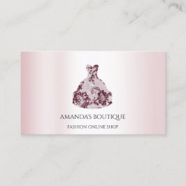 ホワイトドレスロゴ結婚ファッションイベントブルゴーニュ 名刺