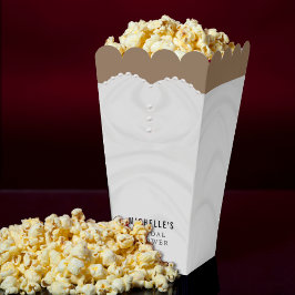 ホワイトドレス結婚ズブライダルシャワーブラウン フェイバーボックス