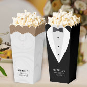 ホワイトドレス結婚ズブライダルシャワーブラウン フェイバーボックス