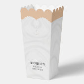 ホワイトドレス結婚ズブライダルシャワー フェイバーボックス (正面)