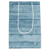 ホワイトドーブオンブルーバーンウッド ミディアムペーパーバッグ (裏面)