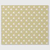 ホワイトドーブバプテ結婚マの最初の聖餐式 ラッピングペーパー (フラット)