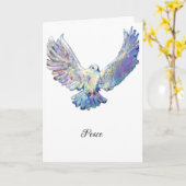 ホワイトドーブピースモーリーンジラード カード (黄色い花)