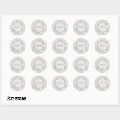 ホワイトドーム&ペイズリーレースRSVP 結婚s ラウンドシール (シート)