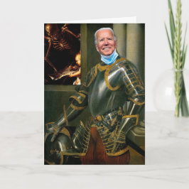 ホワイトナイトカスタマイズ可能な誕生日カード カード