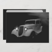 ホワイトナイト改造誕生日 招待状 (正面/裏面)