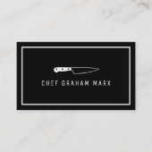 ホワイトナイフ,モダングルメ,シェフ,料理 名刺 (正面)