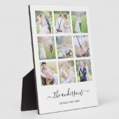 ホワイトナインフォトコラージュ名書道 フォトプラーク (側面)