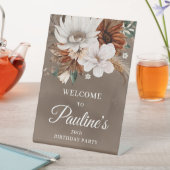 ホワイトニュートラル秋花30歳の誕生日 台座サイン (インサイチュ)