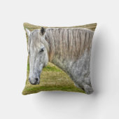 ホワイトニューフォレストポニーワイルドホース クッション (裏面)