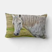 ホワイトニューフォレストポニーワイルドホース ランバークッション (裏面)