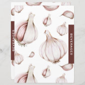 ホワイトニンニクレシピ分周器 |飲料 (正面/裏面)