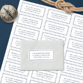 ホワイトネイビー航海のズ結婚ゲスト住所 シール