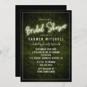 ホワイトネオンサインブライダルシャワー 招待状 (正面/裏面)