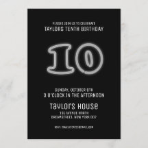 ホワイトネオンサイン第10トレンディー誕生パーティー