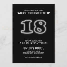 ホワイトネオンサイン第18回トレンディー誕生パーティー 招待状