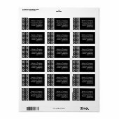 ホワイトネオン ラベル (フルシート)