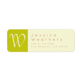 ホワイトネクタールサンディオレンジ&ライム差出人住所 ラベル