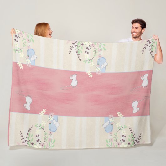 ホワイトネズミアットホームフリースブランケット フリースブランケット (インサイチュ)