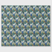 ホワイトネズミインガーデン ラッピングペーパー (フラット)