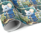 ホワイトネズミインガーデン ラッピングペーパー (ロールコーナー)