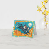 ホワイトネズミ&ブラックキャットオンハロウィンスカベンジャー狩り カード (黄色い花)