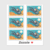 ホワイトネズミ&ブラックキャットオンハロウィンスカベンジャー狩り シール (シート)