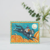 ホワイトネズミ&ブラックキャットオンハロウィンスカベンジャー狩り ポストカード (スタンド正面)