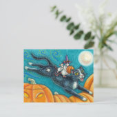 ホワイトネズミ&ブラックキャットオンハロウィンスカベンジャー狩り ポストカード (スタンド正面)