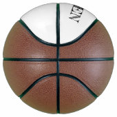 ホワイトネームボールプレイヤーパーソナライズされた番号 バスケットボール (右)