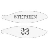 ホワイトネームボールプレイヤーパーソナライズされた番号 バスケットボール (パネル)