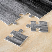 ホワイトノイズサンタモニカピア困難なグレイスケール ジグソーパズル (側面)