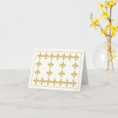 ホワイトノートカード(金ゴールドカラーフルーアデリス付) カード (黄色い花)