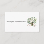 ホワイトハイドランジアの花束 封筒 エンクロージャーカード (正面)