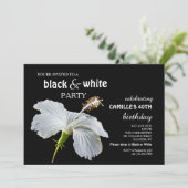 ホワイトハイビスカス招待状 招待状 (スタンド正面)