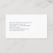 ホワイトハイモダンテック未来的な幾何学形状 名刺 (裏面)