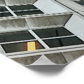 ホワイトハイライズ商業建物 ポスター (角)