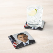 ホワイトハウスでのアメリカ大統領バラク・オバマ コースター (右側)