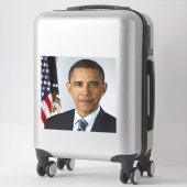 ホワイトハウスでのアメリカ大統領バラク・オバマ シール (スーツケース)