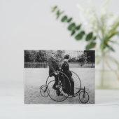 ホワイトハウスでの2人用の自転車1886 ポストカード (スタンド正面)