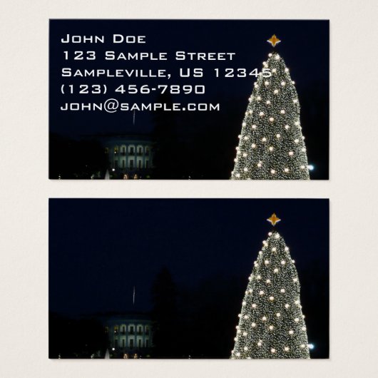 ホワイトハウスとナショナルツリークリスマスホリデイDC (正面&裏面)