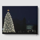 ホワイトハウスとナショナルツリークリスマスホリデイDC ゲストブック (裏面)