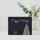 ホワイトハウスとナショナルツリークリスマスホリデイDC ポストカード (スタンド正面)